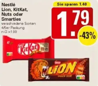 WEZ Nestlé Lion, KitKat, Nuts oder Smarties Angebot