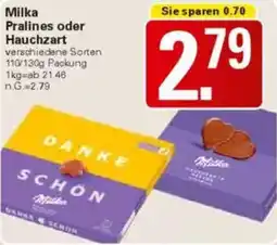 WEZ Milka Pralines oder Hauchzart Angebot