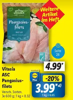 Lidl Vitasia ASC Pangasius- filets Angebot