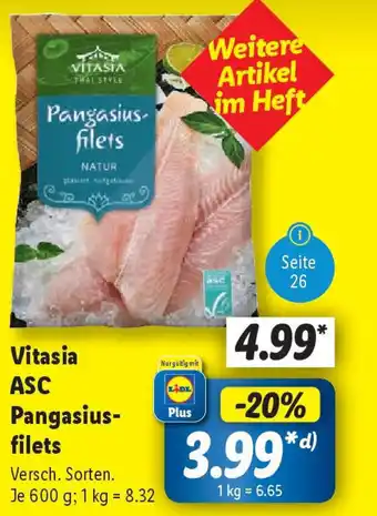 Lidl Vitasia ASC Pangasius- filets Angebot