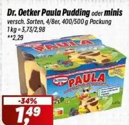 Simmel Dr. Oetker Paula Pudding oder minis Angebot