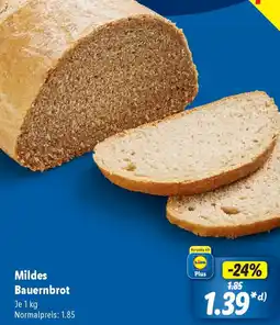 Lidl Mildes Bauernbrot Angebot