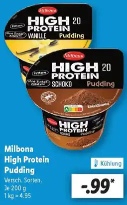 Lidl Milbona High Protein Pudding Angebot