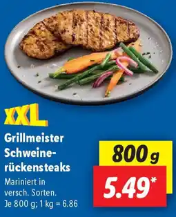 Lidl Grillmeister Schweine- rückensteaks Angebot