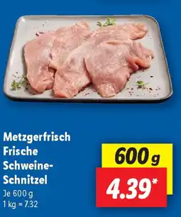 Lidl Metzgerfrisch Frische Schweine- Schnitzel Angebot