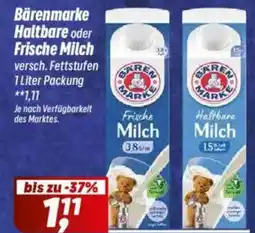 Simmel Bärenmarke Haltbare oder Frische Milch Angebot