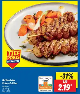 Lidl Grillmeister Puten-Grillies Angebot