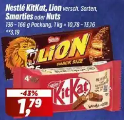 Simmel Nestlé KitKat, Lion versch. Sorten, Smarties oder Nuts Angebot