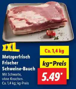 Lidl Metzgerfrisch Frischer Schweine-Bauch Angebot
