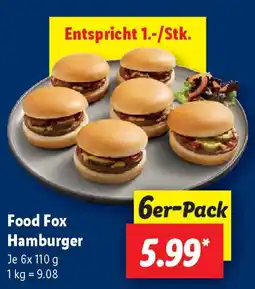Lidl Food Fox Hamburger Angebot