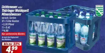 Simmel Lichtenauer oder Thüringer Waldquell Mineralwasser Angebot