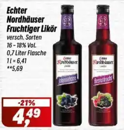 Simmel Echter Nordhäuser Fruchtiger Likör Angebot