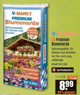 V Baumarkt V-MARKT PREMIUM Blumenerde Angebot