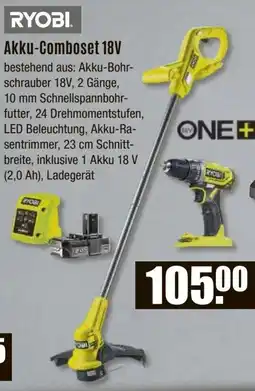 V Baumarkt RYOBI ONE+ Akku-Comboset 18V Angebot
