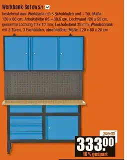 V Baumarkt Güde Werkbank-Set GW 5/1 Angebot