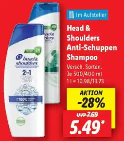 Lidl Head & Shoulders Anti-Schuppen Shampoo Angebot