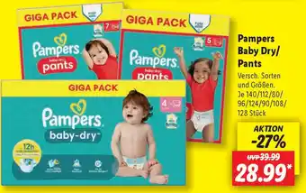 Lidl Pampers Baby Dry/ Pants Angebot