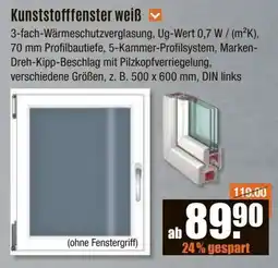 V Baumarkt Kunststofffenster weiß Angebot