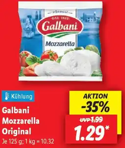 Lidl Galbani Mozzarella Original Angebot