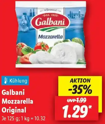 Lidl Galbani Mozzarella Original Angebot