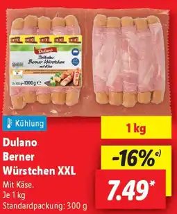 Lidl Dulano Berner Würstchen XXL Angebot