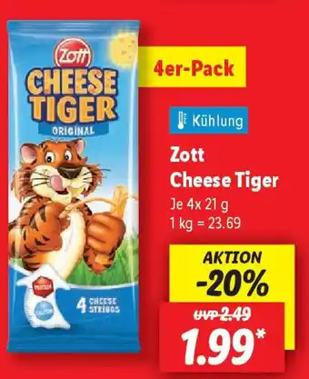 Lidl Zott Cheese Tiger Angebot