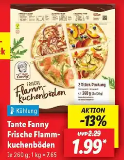 Lidl Tante Fanny Frische Flamm- kuchenböden Angebot