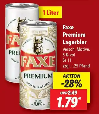 Lidl Faxe Premium Lagerbier Angebot