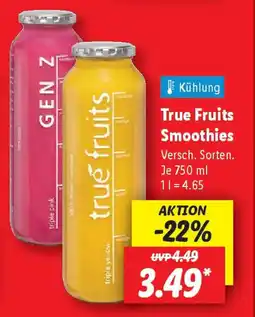 Lidl True Fruits Smoothies Angebot