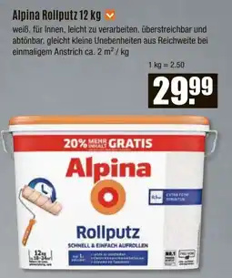 V Baumarkt Alpina Rollputz Angebot