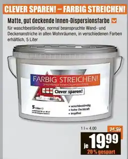 V Baumarkt CLEVER SPAREN! - FARBIG STREICHEN! Angebot
