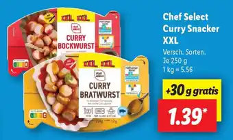 Lidl Chef Select Curry Snacker XXL Angebot