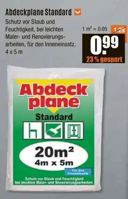 V Baumarkt Abdeckplane Standard Angebot