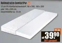V Baumarkt Rollmatratze ComfortPur Angebot