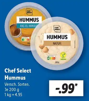 Lidl Chef Select Hummus Angebot