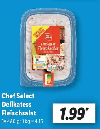 Lidl Chef Select Delikatess Fleischsalat Angebot