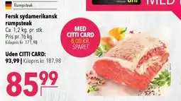 CITTI Markt Fersk sydamerikansk rumpsteak Angebot
