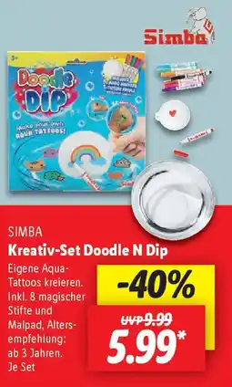 Lidl SIMBA Kreativ-Set Doodle N Dip Angebot