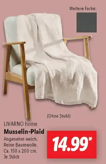 Lidl LIVARNO home Musselin-Plaid Angebot