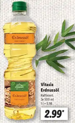 Lidl Vitasia Erdnussöl Angebot