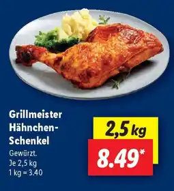 Lidl Grillmeister Hähnchen- Schenkel Angebot