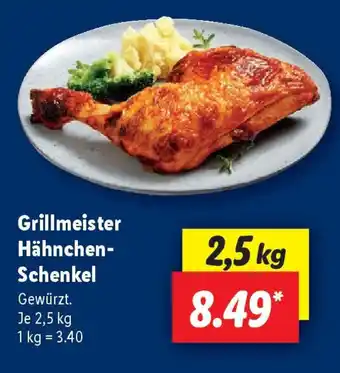 Lidl Grillmeister Hähnchen- Schenkel Angebot