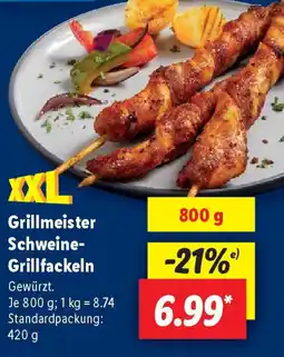 Lidl Grillmeister Schweine- Grillfackeln Angebot