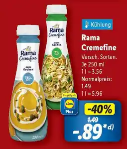 Lidl Rama Cremefine Angebot