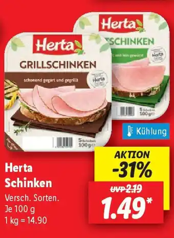 Lidl Herta Schinken Angebot