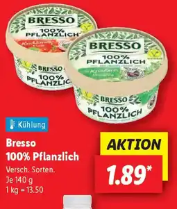 Lidl Bresso 100% Pflanzlich Angebot