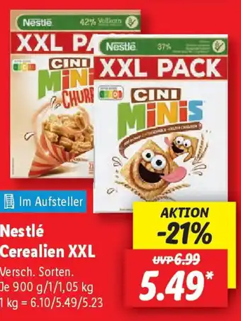 Lidl Nestlé Cerealien XXL Angebot