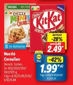 Lidl Nestlé Cerealien Angebot