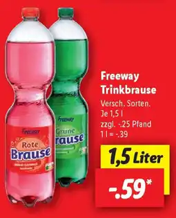 Lidl Freeway Trinkbrause Angebot