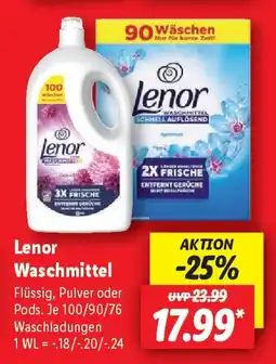 Lidl Lenor Waschmittel Angebot